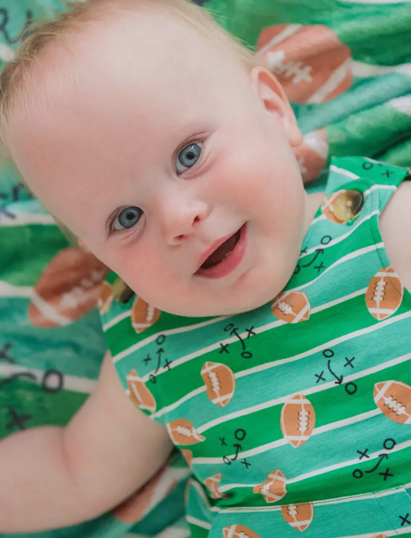 Tackles & Touchdowns Knit Longall Pocket Romper