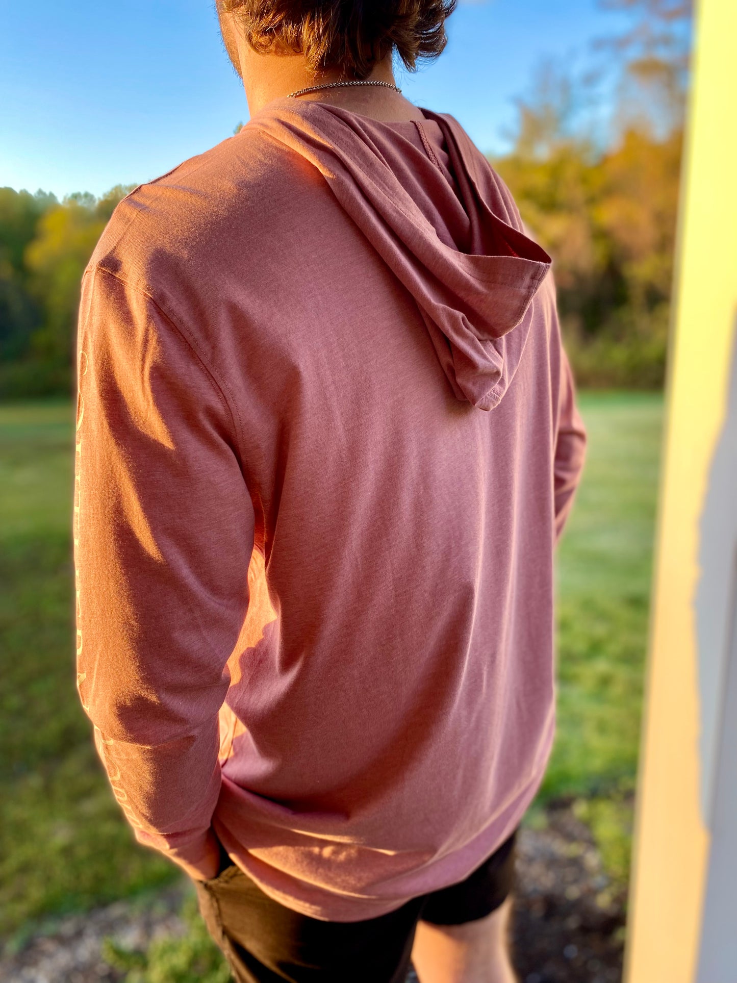 Southern Proper Hoodie Tee: Muscadine