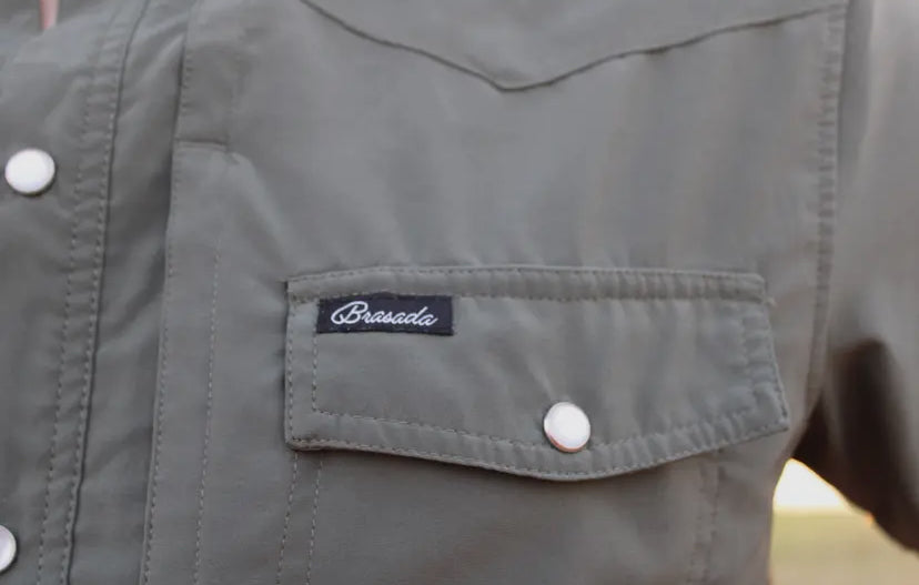 Green Pearl Snap Shirt