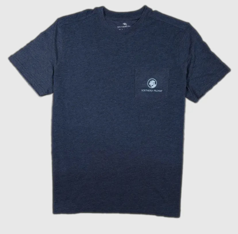 Southern Proper Original Logo Short Sleeve Indigo