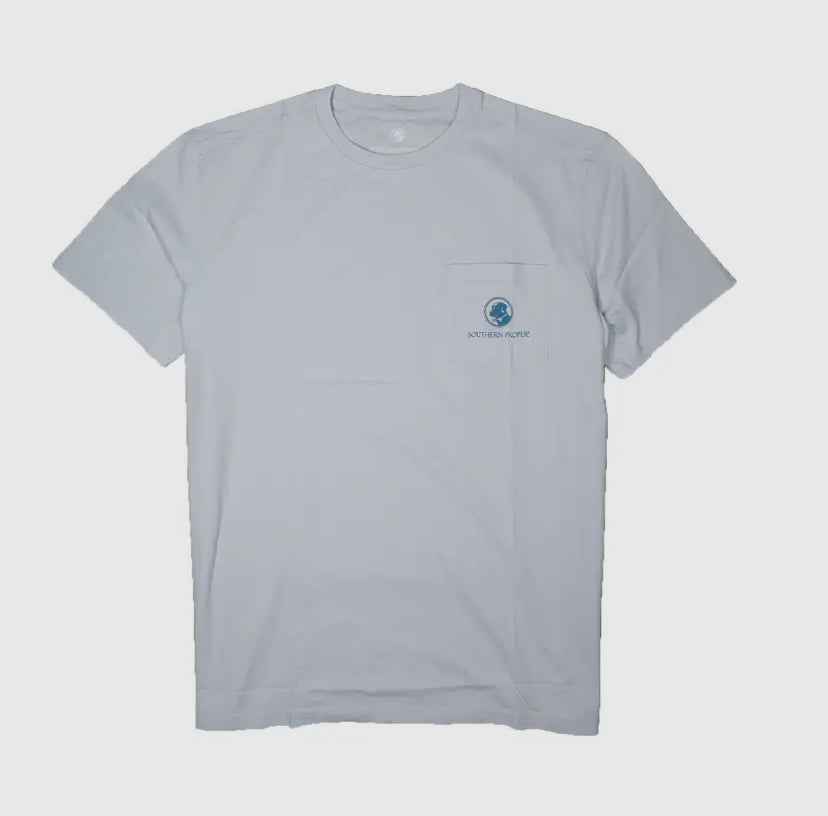 Go a Little Overboard Grey Dawn Short Sleeve Tee