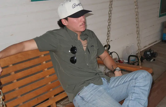 Green Pearl Snap Shirt