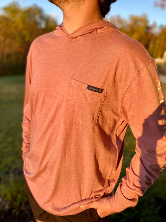 Southern Proper Hoodie Tee: Muscadine