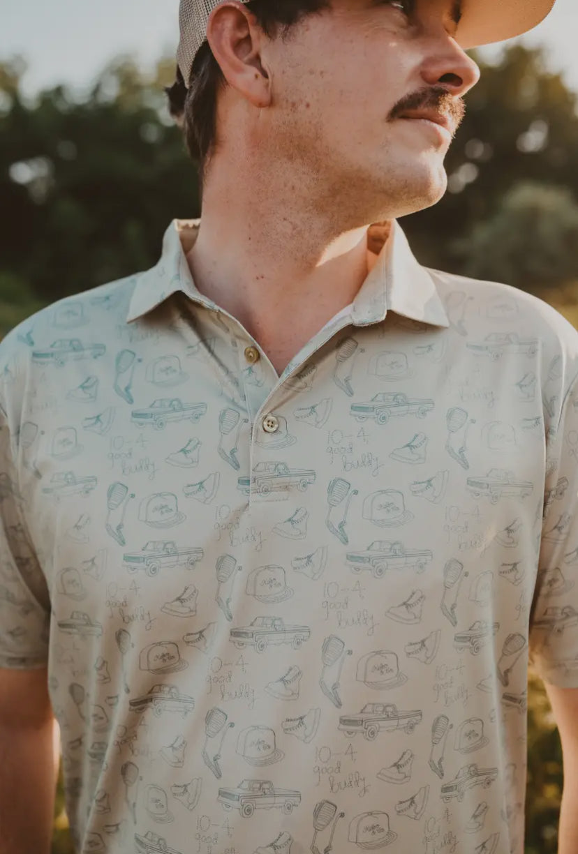 10-4 Good Buddy Men’s Polo