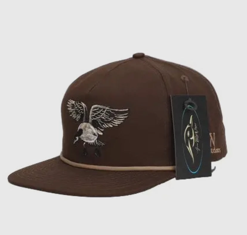 Dark Brown Goose Ripstop Hat