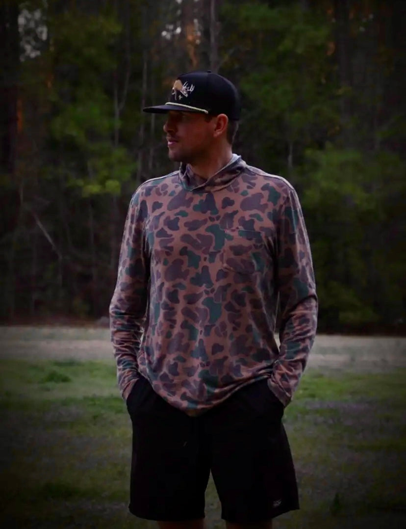 American Fetcher The Thin Hoodie- Vintage Camo