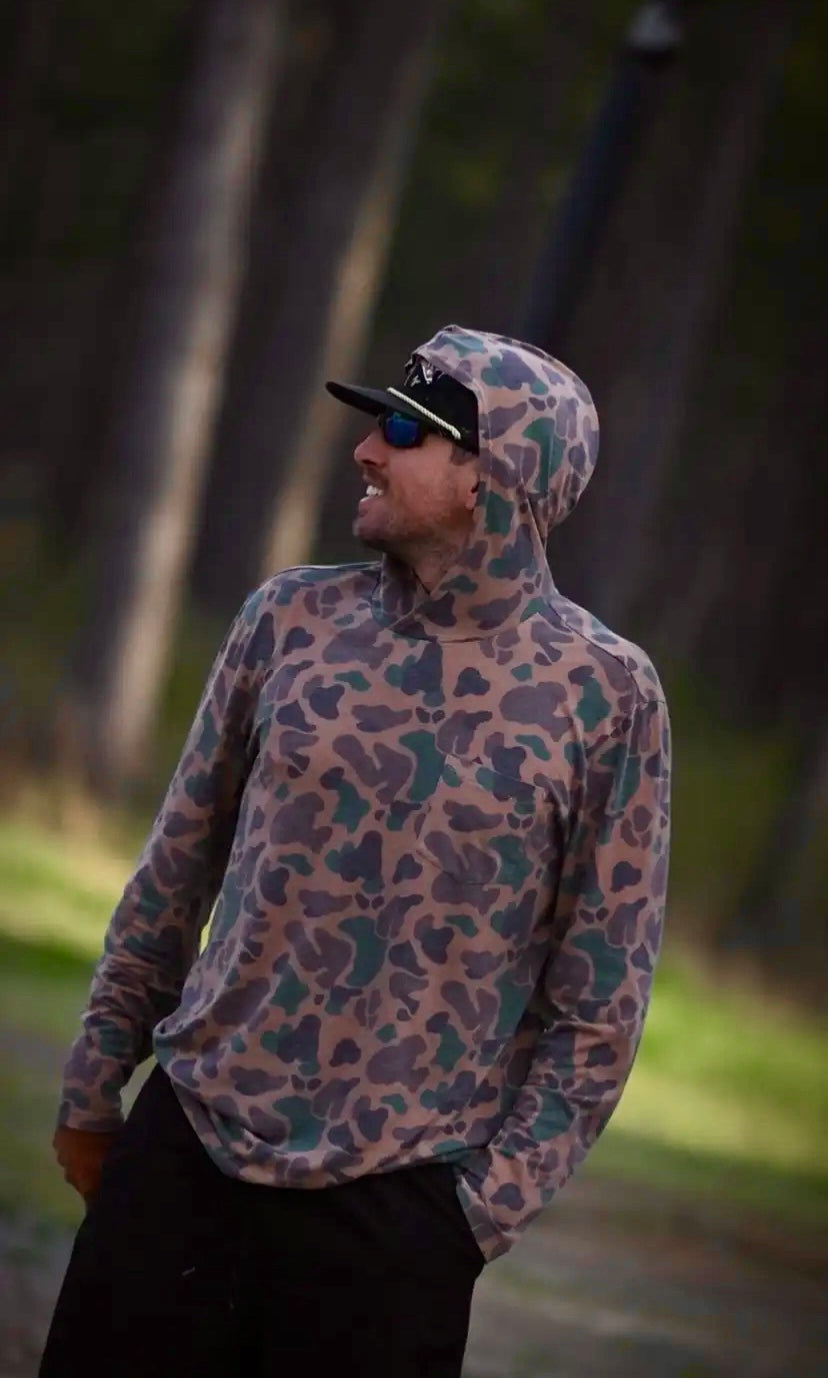 American Fetcher The Thin Hoodie- Vintage Camo
