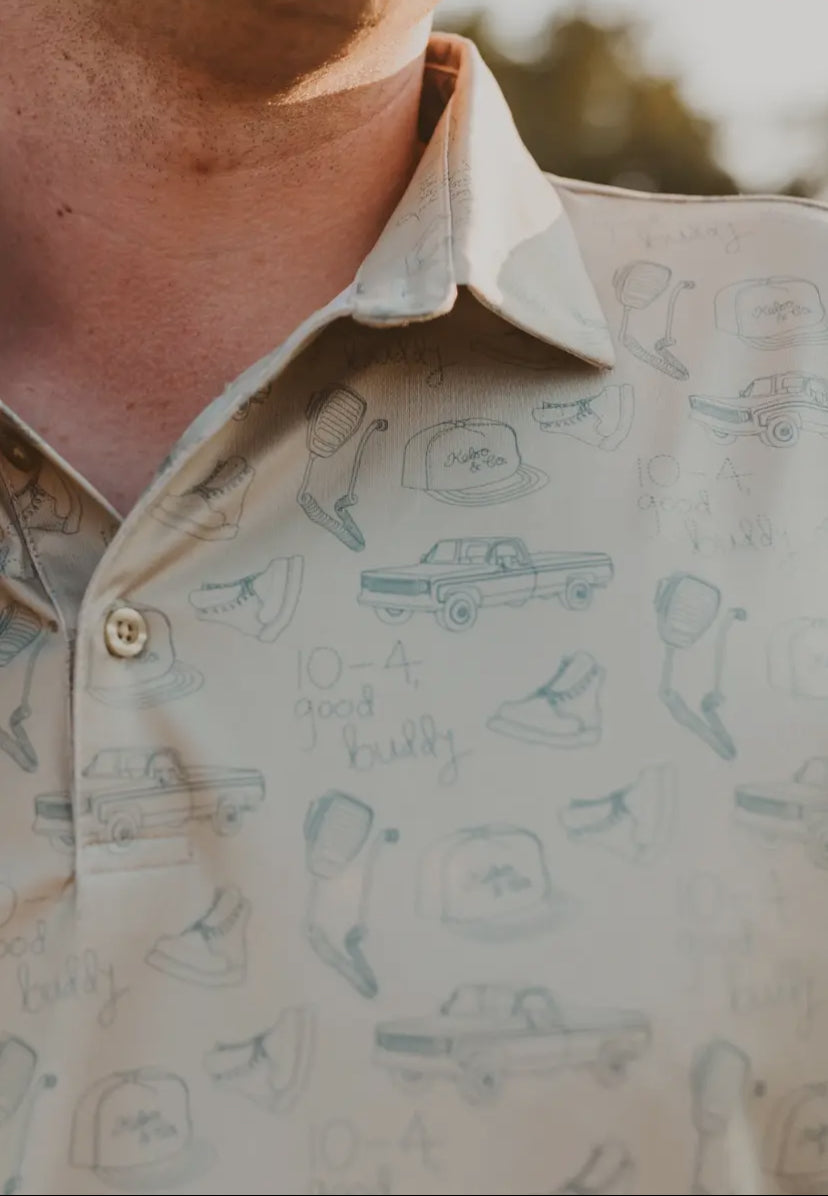 10-4 Good Buddy Men’s Polo