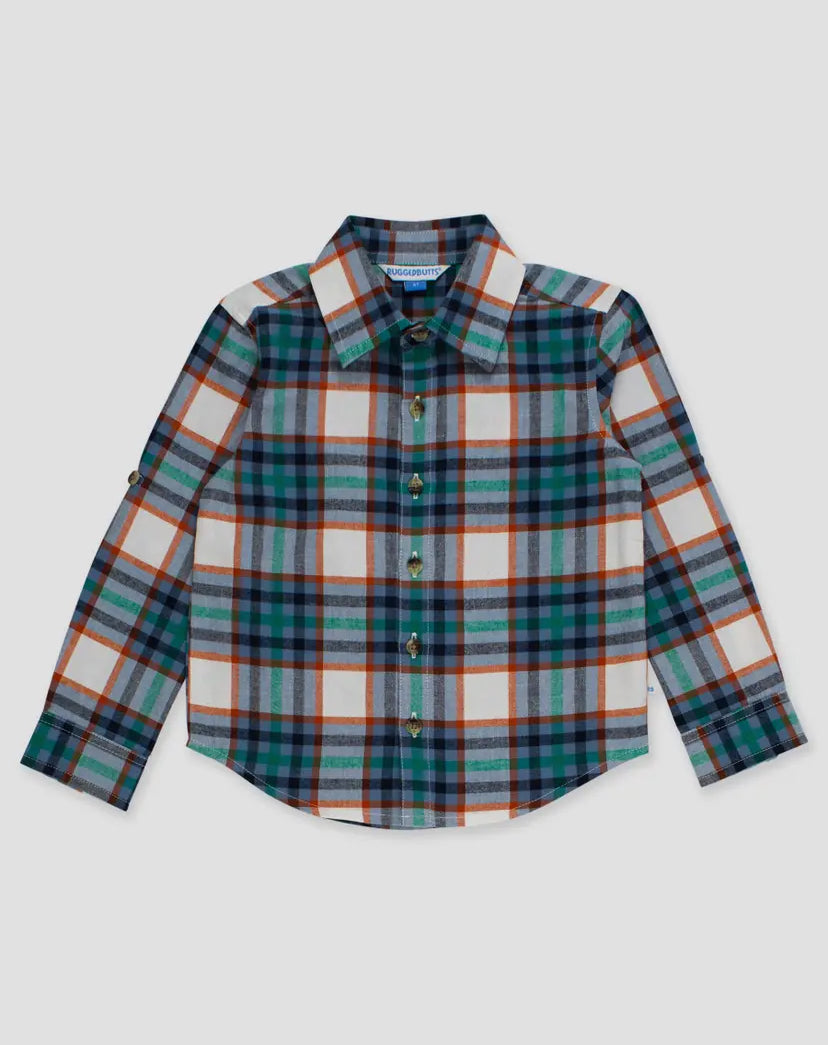 Peyton Plaid Long Sleeve Button Down Shirt