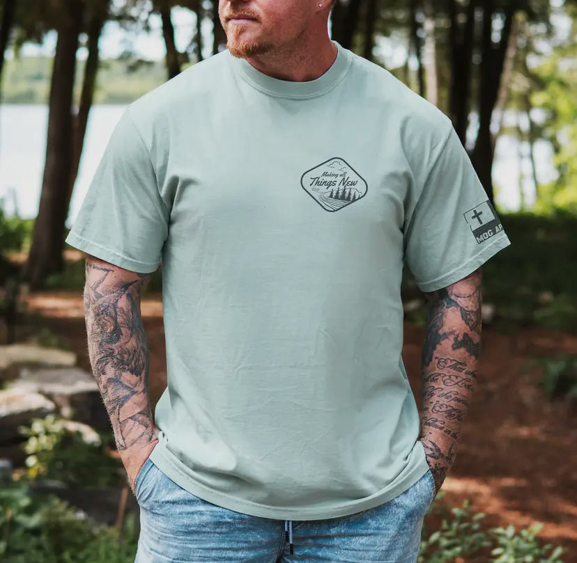 Streams in the Wasteland Christian Graphic Tee- Bay