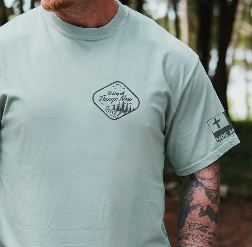 Streams in the Wasteland Christian Graphic Tee- Bay