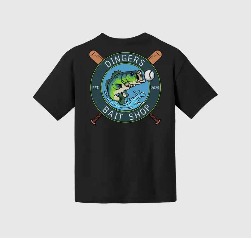 Baller Lifestyle Dinger Bait Shop Fishing Youth Tee