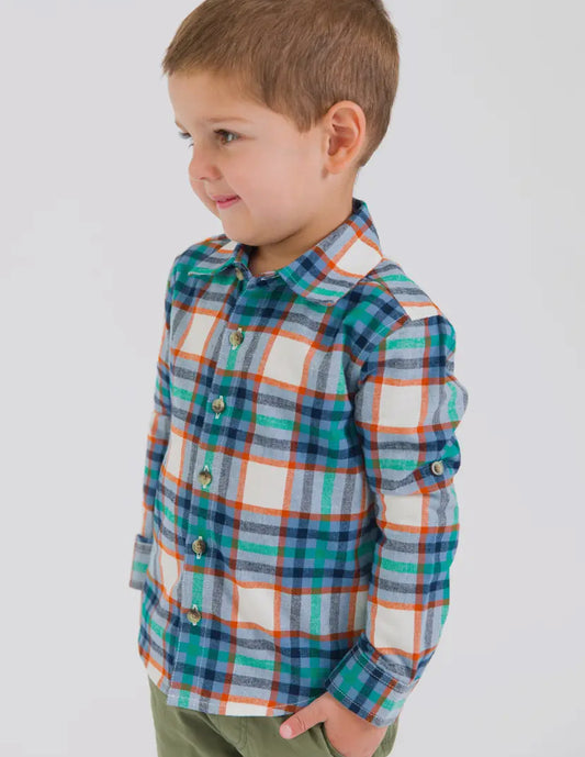 Peyton Plaid Long Sleeve Button Down Shirt