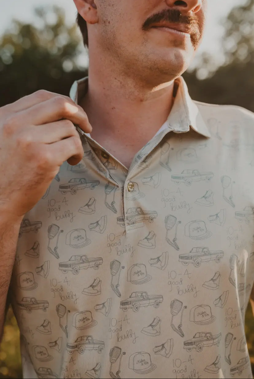 10-4 Good Buddy Men’s Polo